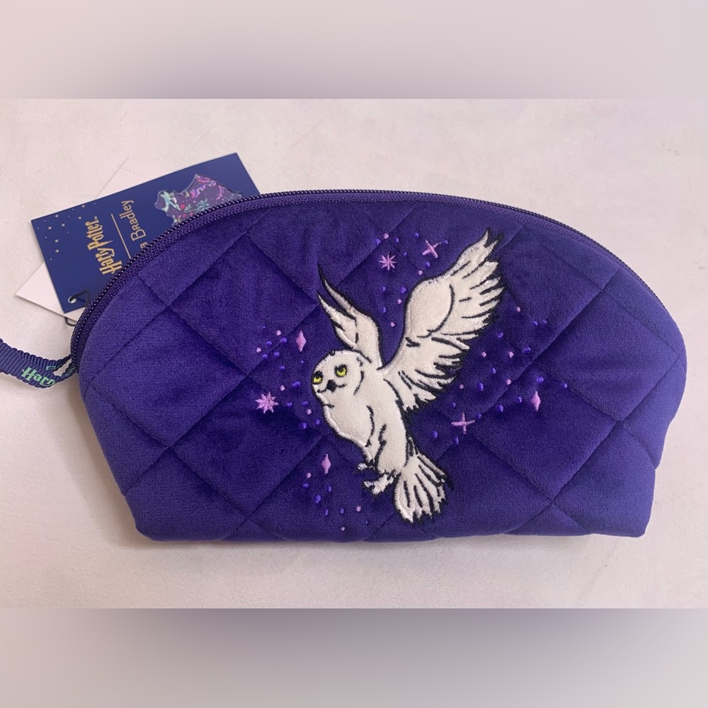 Vera Bradley Harry Potter Forbidden Forest Clamshell Cosmetic Case Velvet Purple